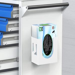 THYGIFTREE Magnetic Glove Box Holder, Wall Mount Metal Rubber Disposable Latex Gloves Tissue Dispenser for Tool Box Garage Workshop Kitchen, White