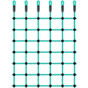 BeneLabel Climbing Cargo Net 49" x 77" Indoor Climbing Net, Outdoor Cargo Webbing Net Playground Climbing Net for Treehouse 100% Nylon Material Rope Ladder