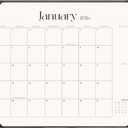 Desk Calendar 2026-2027 with Desk Mat  22" x 17" Large Desk Pad Calendar Runs from January 2026 to June 2027, Office Supplies Desktop Monthly Calendar for Home & Office (Black)