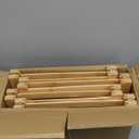 Long Shoe Rack, 4-Tier Bamboo Stackable Shoe Shelf Storage Organizer, Shoe Stand for Closet, Entryway and Hallway (Natural)