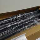 Black Shower Curtain Rod 31 to 80 Inch,1 Inch Diameter Adjustable Spring Tension Stainless Steel Telescoping Rod,Easy Install,No Rust