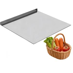Large Stainless Steel Cutting Board,Suitable for Cutting Meat,Dicing,Vegetables,Fruits,Bread and Baking.ItIsConvenienttoClean,EasytoStoreandCan Be Washed in a Dishwasher (15.7 * 19.6in/40 * 50cm)