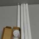 YNL Tension Shower Curtain Rod 34-66 Inch, Adjustable Spring Tension Curtain Rod No Drilling, Non-Slip, Never Rust, Stainless Steel, for Small Window Laundry Door Entryway,White