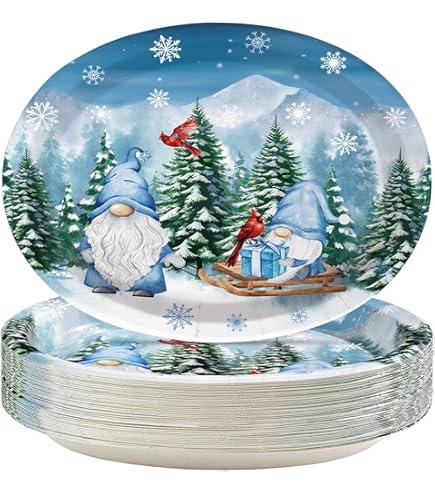 50Pcs Party Supplies Plates Decorations