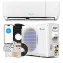 YITAHOME 12000 BTU Mini Split Air Conditioner Heat Pump System, Wifi Enabled 20 SEER2 115V Inverter Ductless AC Cool Up to 750 Sq. Ft, Compatible with Alexa, White