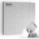 12 Pack Acoustic Panels,Thicker 0.47inch Self-Adhesive Soundproof Wall Panels,High Density Sound Proof panels for Walls,Office,Reccording Studio,Home,Furnace-Silver Gray