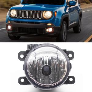 68256470AA Driver Or Passenger Side Compatible with 2015-2020 Jeep Renegade Fog Lights CH2592152 R=L Fog Driving Light Lamp With Bulbs