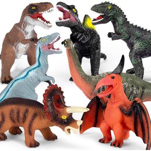 SUGFUT 7 Piece Jumbo Dinosaur Toys for Kids Large Dinosaur Toys for Kid 3-5 - Perfect Party Favors Birthday for Kids