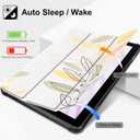 Mektron Case for All-New Amazon Fire HD 10 Tablet 13th Generation 2023 Release, Slim Fit Standing 10.1" Trifold Stand Cover with Auto Sleep/Wake,Floral S752