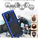 JGY Samsung S23 Plus Metal Case with Kickstand Built-in Screen Protector Camera glass Sturdy Military Aluminium Armor Durable Full Body Heavy Duty Shockproof Drop Tested Case for S23 Plus (Blue)