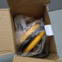 SOLUDE 2 Pack Glass Suction Cup,Aluminium Heavy Duty Vacuum Lifter for Moving Glass/Window/Tiles/Mirror/Granite,Double Gripper Sucker Plate,Yellow