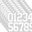 TaoBary 8 Sheets Mailbox Numbers Stickers Waterproof Vinyl Number Stickers Self Adhesive 0-9 Vinyl Decals for Car/Home/Residence(6 Inch,White)