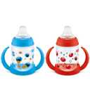 NUK Learner Cup, 5oz, Pack of 2, Sesame Street, Elmo and Cookie Monster – Soft Spout, EasyGrip Handles, BPA Free, Spill Proof Transition Sippy Cup