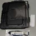 SEYMAC Case for iPad Pro 13 Inch M5 2025 / M4 2024, Heavy Duty Shockproof Protective Case with Screen Protector, 360 Rotating Stand, Hand/Shoulder Strap and Pen Holder, Black