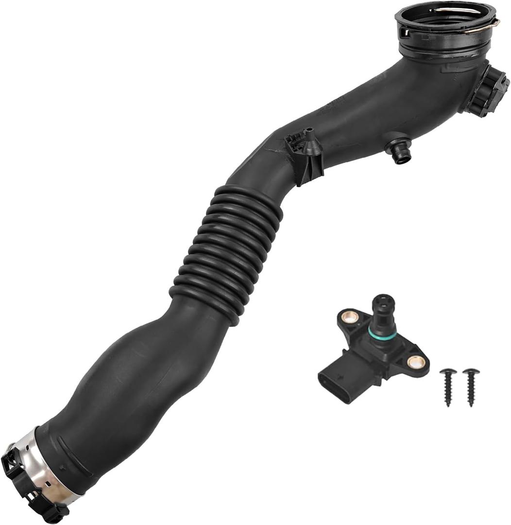13717604033 Air Intake Hose with Sensor for BMW 335i 435i M2 M235i X3 X4 Intake Hose Intercooler to Throttle Housing Replaces# 13-71-7-604-033 7604033