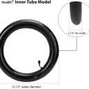 1-Pack 12.5" Scooter Inner Tube 12 1/2 x 2 1/4 Angled Valve Stem 12.5" x 2.25" Tube Compatible with 12.5X1.75 12.5 X 1.95 12.5 X 2.125 12.5 x 2.25 Most Bike and Scooter Tire Tube