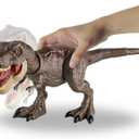 T-Rex Rampaging Tyrannosaurus Rex Dinosaur Attack Action Figure - 21 Jurassic Dino with Lights, Chomp & Roar Play Toy for Kids