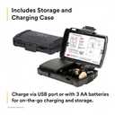 3M PELTOR TEP-200 Tactical Ear Plug Kit, NRR 23dB, Rechargeable, Noise Reduction, Construction, Law Enforcement