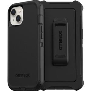 OtterBox iPhone 13 (ONLY) Defender Series Case - Black, Rugged & Durable, with Port Protection, Includes Holster Clip Kickstand