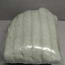 Cozy Bliss Faux Fur Throw Blanket for Couch, Cozy Warm Plush Striped Blanket for Sofa Bedroom Living Room, 50 * 60 Inches Sage Green