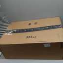 TRIROCKS Outdoor Floor Lamp 2 Piece Solar Powered Lantern Wicker Solar Patio Lamp with Olifen Rope Waterproof Rattan Outside Solar Deck Light for Patio Garden Lawn Yard (Grey)