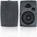 STUDIOFINIX 6.5 Inch 400W Outdoor Speakers Wired Waterproof Passive with Powerful Bass, Wall Mount Speakers for Patio Garden Poolside Home(Pair,Black)