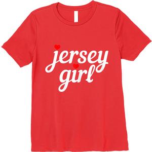Jersey Girl New Jersey Heart Funny Cute New Jersey Pride TShirt Large