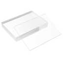 Pack of 10 Clear Acrylic Sheet 8" x 10" Cast Plexiglass Panel 1/8" Thick (3mm) Transparent Plastic Board for Sign, Craft, Display Projects, Laser Cutting, Engraving