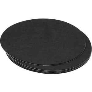 PATIKIL 12 Inch Diameter Lamp Base Felt, 5Pack 2mm Thickness Round Soft Adhesive Non-Slip Anti-Scratch Backed Felt for Lamp Furniture DIY Craft, Black