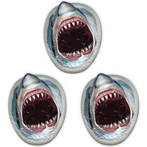 Shark Toilet Topper Peel N Place Pack of 3