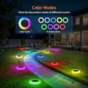 Lightonight Colorful Solar Lights Outdoor, Color Changing Solar Lights with Remote, Colorize Pathway Lights Solar Garden Lights for Landscape Walkway Patio Yard Pool Garden