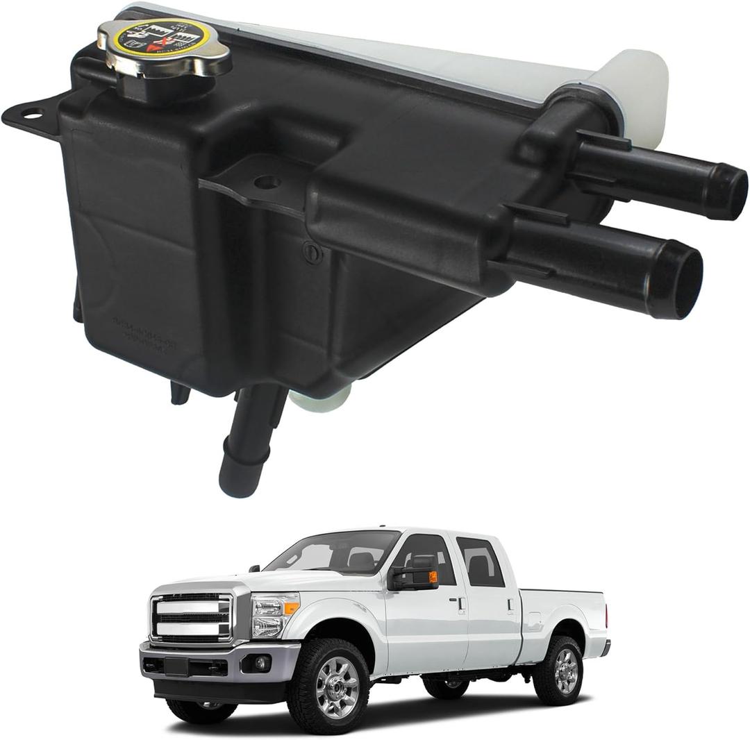 Engine Coolant Reservoir Tank with Cap Compatible with 2011-2016 Ford F-250/F-350/F-450/F-550 Super Duty Replaces 603-277 603277 BC3Z8A080A BC3Z8A080AA