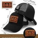 Mom and Dad Hats New Mom Dad Gifts for Dad Adjustable Baseball Caps Parents Gifts for Couples Black