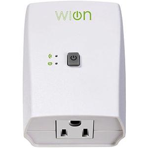 WiOn 50050 Indoor WiFi Plug With 1 Grounded Outlet; White 2 Pack