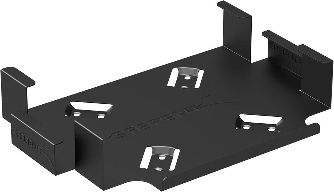 SABRENT Mac Mini VESA Mount/Wall Mount/Under Desk Mount [Black] (BK-MABM) (Black)