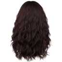 BERON Mens Brown Long Wigs With Halloween Cosplay Costume Party Wig Curly Middle Part Hair Wigs