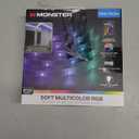 Monster 50 Foot RGB LED Light Strip with Remote Control, 270 RGB LEDs, Adhesive Backing, Coated for Moisture Protection, Dimmable, 24V Plug, 4 Modes Including Strobe, Flash, Fade & Smooth