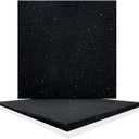 Goodhoily Heavy Duty Anti Vibration Pad Rubber Pad Sound Absorbing Mat for Washer, Dryer, Audio Equipment, Strength Training Equipment Mat (Square) Black 2 Pack 19.7 x 19.7 x 0.6 Inch