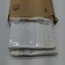 Soft-Sided Foldable Under bed Storage Bags with Window, No Rigid Frame Closet Organizers, Storage Containers for Blankets, Clothing, Comforter, Collapsible Fabric Design, 4 Pack, White Ivory