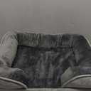 Bedsure Cat Beds for Indoor Cats - Washable Bolster Dog Sofa Beds for Extra Small Dogs, Supportive Foam Pet Couch Bed with Removable Washable Cover, Waterproof Lining and Nonskid Bottom, Grey