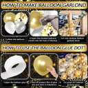 Champagne Bottle Balloons Balloon Garland Arch Kit, Happy New Year Years Decorations 2026, Gold Clear White Balloons for Birthday Bachelorette Bride To Be Bridal Shower Party Decorations