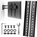Vertical VESA Extender Plate Bracket Kit, Heavy Duty Steel TV Mount Extension for Lowering Screen Height, Fits Ceiling & Wall Mounts, 100 LBS Capacity, 2 PCS