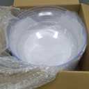 Hioasis 8 Pack Plastic Serving Bowls 128oz Clear Plastic Bowls Heavy Duty Disposable Serving Bowls for Party Snack & Salad & Candy & Bar Buffet