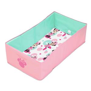 Disney Baby Minnie Mouse Tuckaway Toddler Folding Tub, Converts Shower to Bathtub, Folds to Store, Easy to Clean, Portable Baby Bathtub for Travel, 12M-5Y