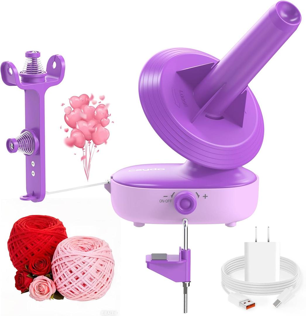 Caydo A1 Max Electric Yarn Winder, 10oz Large Capacity Auto Yarn Spinner