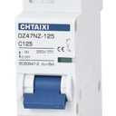 DC Miniature Circuit Breaker, 1 Pole 250V 125 Amp Isolator for Solar PV System, Thermal Magnetic Trip, DIN Rail Mount, High Current DC Disconnect Switch MCB 1P C125