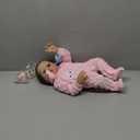 SCOM Realistic Reborn Baby Dolls - 18 Inch Real Life Doll Girl with Hair, Silicone Baby with Anatomically Correct, Newborn Lifelike Weighted Toddler with Full Body Vinyl for Ages 3+ Gift