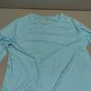 Blouse, Size  -L, Color Blue,100% Polyester