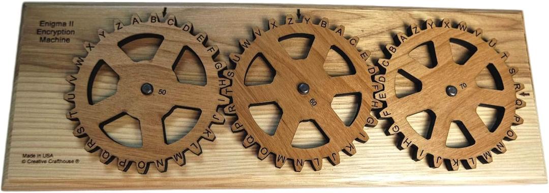 Enigma II Encryption Machine Size Small - Encode and Decode Secret Messages - Escape Room Prop