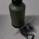 Fanhaw 64 oz Insulated Water Bottle  Large Stainless Steel Jug with 3 Lids (Straw, Spout, Carabiner) | Heavy-Duty, for Camping, Backpacking, Long Hikes & Outdoor Work (Olive Green)